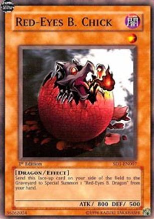 Image of Red-Eyes B. Chick (SD1-EN007) - Structure Deck: Dragon's Roar 1st Edition