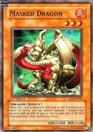 Image of Masked Dragon (SD1-EN009) - Structure Deck: Dragon's Roar Unlimited