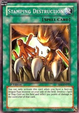 Image of Stamping Destruction (SD1-EN017) - Structure Deck: Dragon's Roar 1st Edition