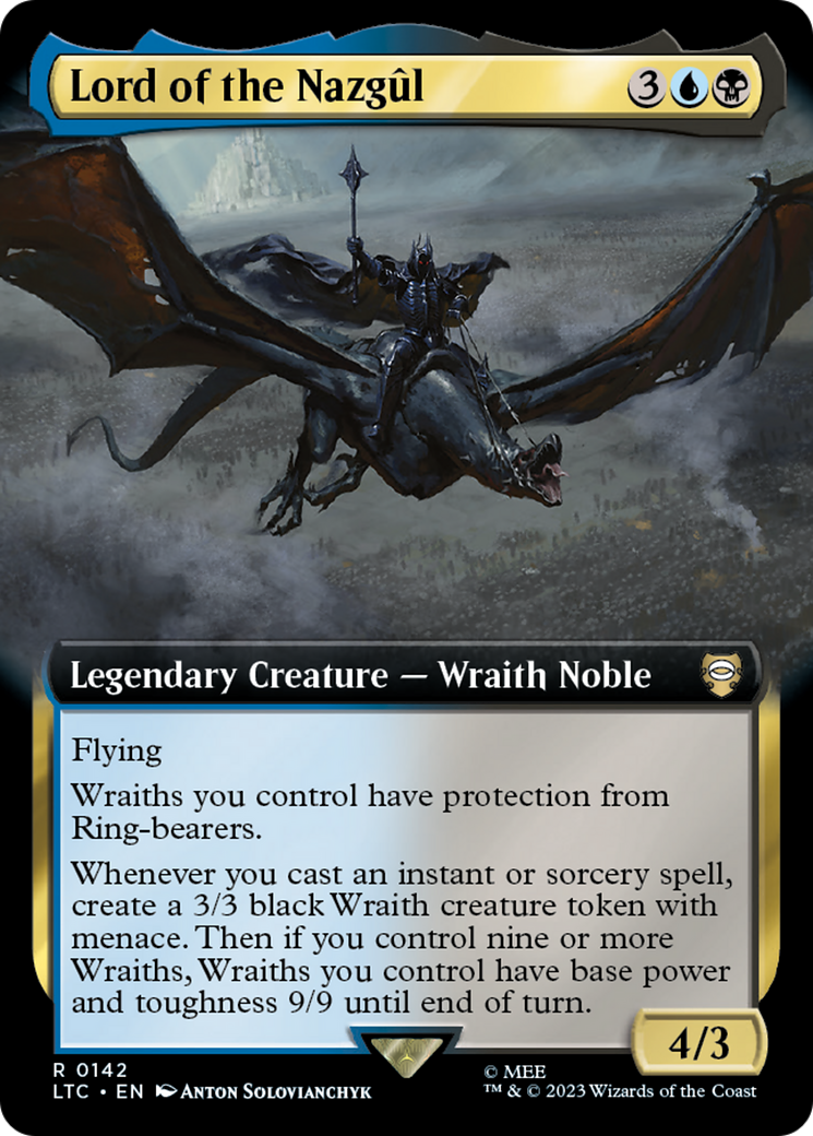 Image of Lord of the Nazgul (Extended Art) (LTC-142) - Tales of Middle-earth Commander: (Extended Art)