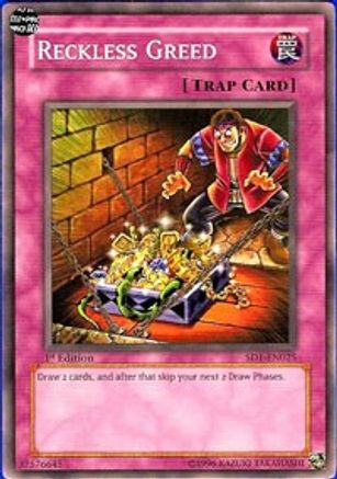 Image of Reckless Greed (SD1-EN025) - Structure Deck: Dragon's Roar 1st Edition