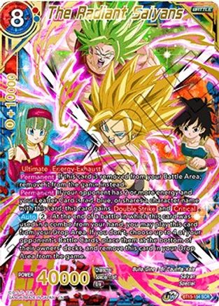 Image of The Radiant Saiyans (BT15-154) - Saiyan Showdown Foil