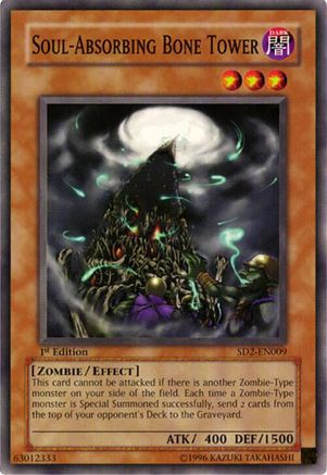Image of Soul-Absorbing Bone Tower (SD2-EN009) - Structure Deck: Zombie Madness 1st Edition