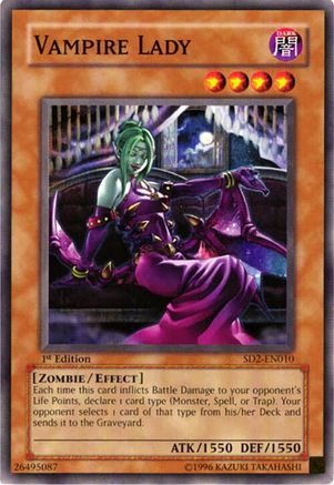 Image of Vampire Lady (SD2-EN010) - Structure Deck: Zombie Madness Unlimited