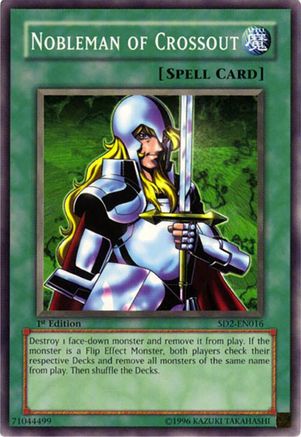 Image of Nobleman of Crossout (SD2-EN016) - Structure Deck: Zombie Madness 1st Edition