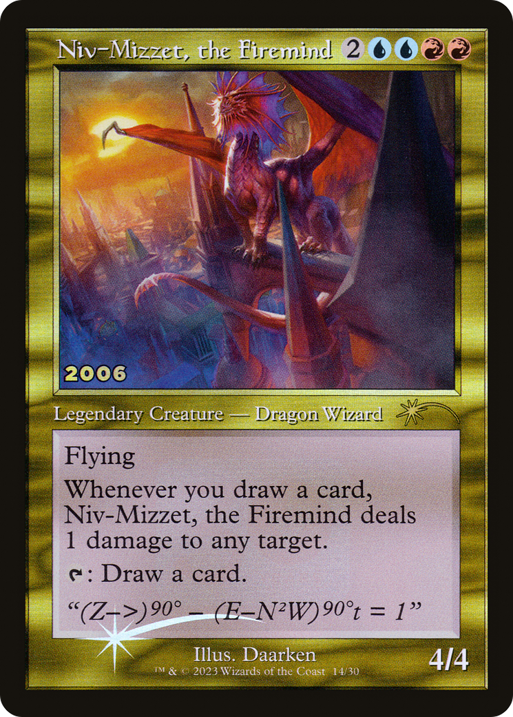 Image of Niv-Mizzet, the Firemind (30A-P-014) - 30th Anniversary Play Promos Foil