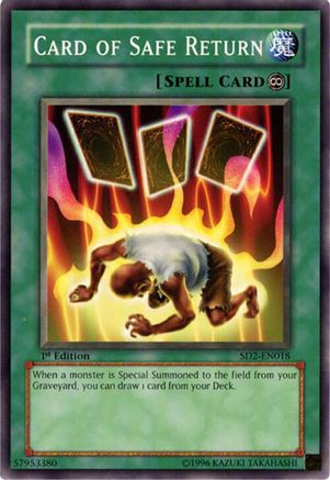 Image of Card of Safe Return (SD2-EN018) - Structure Deck: Zombie Madness 1st Edition