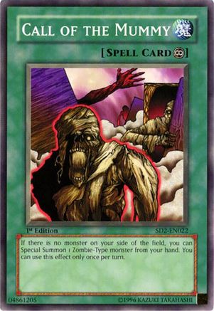 Image of Call of the Mummy (SD2-EN022) - Structure Deck: Zombie Madness 1st Edition
