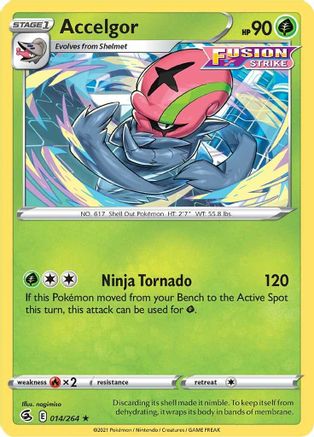 Image of Accelgor 014/264  SWSH08 Fusion Strike - Rare