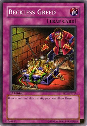 Image of Reckless Greed (SD2-EN027) - Structure Deck: Zombie Madness 1st Edition