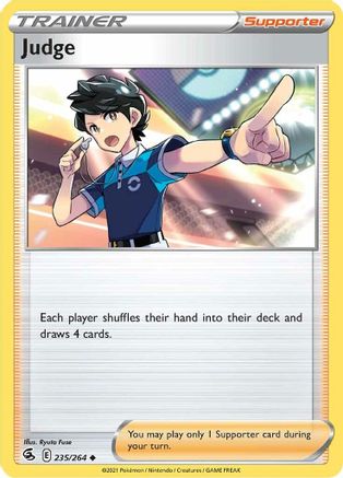 Image of Judge 235/264  - Reverse Holofoil SWSH08 Fusion Strike - Uncommon