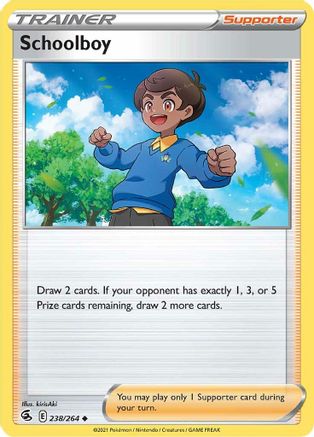 Image of Schoolboy 238/264  SWSH08 Fusion Strike - Uncommon
