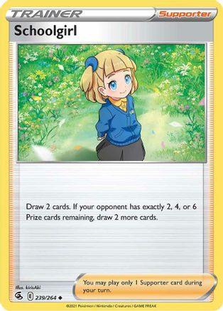 Image of Schoolgirl 239/264  SWSH08 Fusion Strike - Uncommon