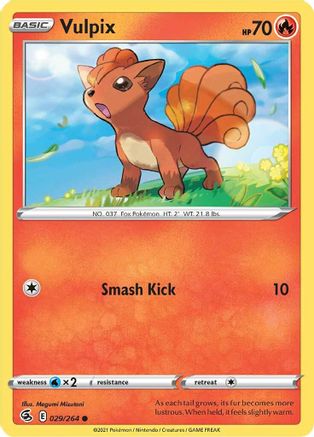 Image of Vulpix (29) 029/264  SWSH08 Fusion Strike - Common