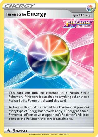 Image of Fusion Strike Energy 244/264  - Reverse Holofoil SWSH08 Fusion Strike - Uncommon
