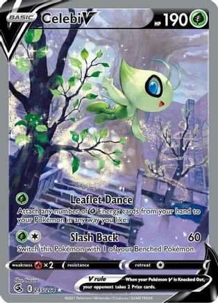Image of Celebi V (Alternate Full Art) 245/264  - Holofoil SWSH08 Fusion Strike - Ultra Rare
