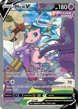 Image of Mew V (Alternate Full Art) 251/264  - Holofoil SWSH08 Fusion Strike - Ultra Rare