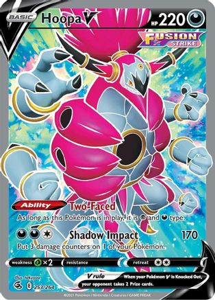Image of Hoopa V (Full Art) 253/264  - Holofoil SWSH08 Fusion Strike - Ultra Rare