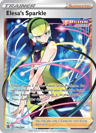 Image of Elesa's Sparkle (Full Art) 260/264  - Holofoil SWSH08 Fusion Strike - Ultra Rare
