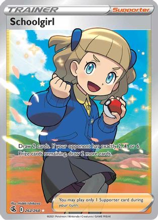 Image of Schoolgirl (Full Art) 262/264  - Holofoil SWSH08 Fusion Strike - Ultra Rare