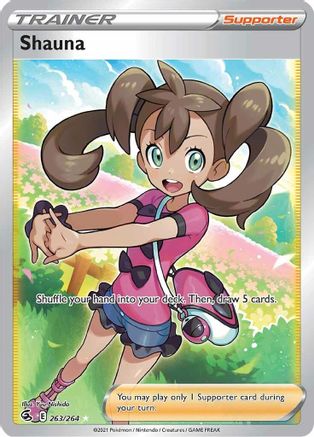 Image of Shauna (Full Art) 263/264  - Holofoil SWSH08 Fusion Strike - Ultra Rare