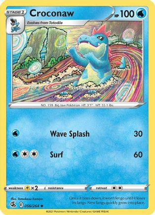 Image of Croconaw 056/264  SWSH08 Fusion Strike - Uncommon
