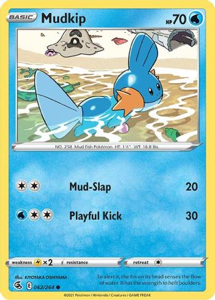 Image of Mudkip 062/264  SWSH08 Fusion Strike - Common