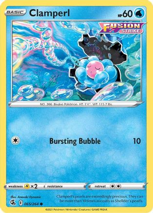 Image of Clamperl 065/264  SWSH08 Fusion Strike - Common