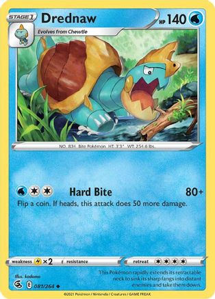 Image of Drednaw 081/264  SWSH08 Fusion Strike - Uncommon