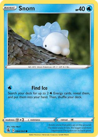 Image of Snom 084/264  - Reverse Holofoil SWSH08 Fusion Strike - Common