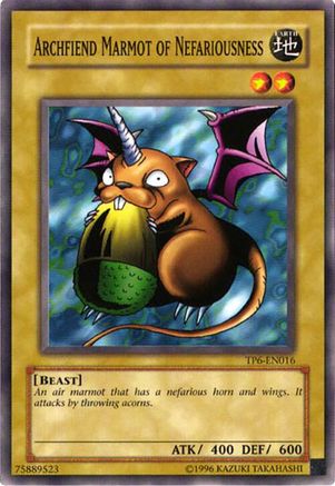 Image of Archfiend Marmot of Nefariousness (TP6-EN016) - Tournament Pack 6 Unlimited
