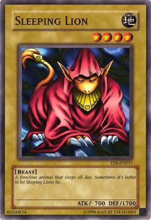 Image of Sleeping Lion (TP6-EN017) - Tournament Pack 6 Unlimited