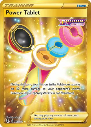 Image of Power Tablet (Secret) 281/264  - Holofoil SWSH08 Fusion Strike - Secret Rare