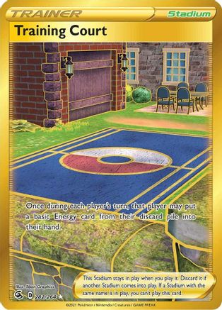 Image of Training Court (Secret) 282  - Holofoil SWSH08 Fusion Strike - Secret Rare