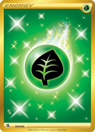 Image of Grass Energy (Secret) 283/264  - Holofoil SWSH08 Fusion Strike - Secret Rare