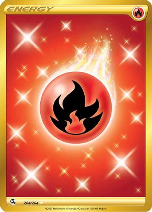 Image of Fire Energy (Secret) 284/264  - Holofoil SWSH08 Fusion Strike - Secret Rare