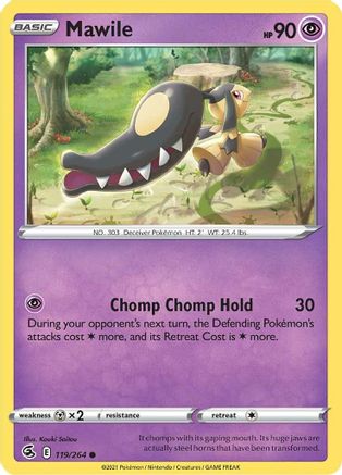 Image of Mawile 119/264  SWSH08 Fusion Strike - Common