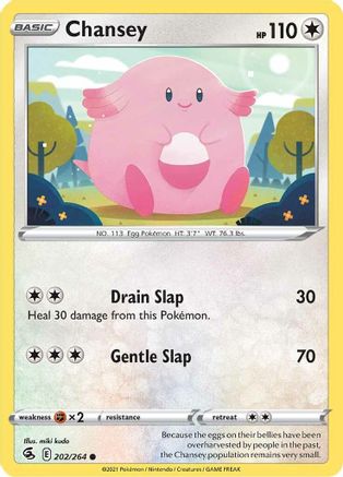 Image of Chansey 202/264  SWSH08 Fusion Strike - Common