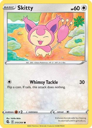 Image of Skitty 210/264  SWSH08 Fusion Strike - Common