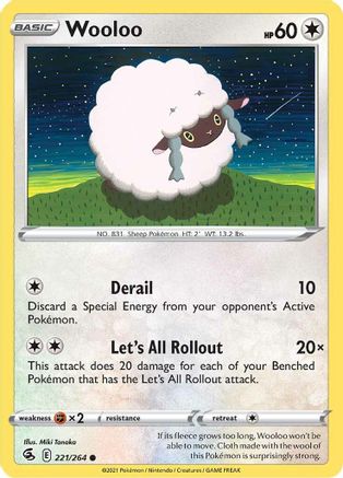Image of Wooloo (221) 221/264  SWSH08 Fusion Strike - Common