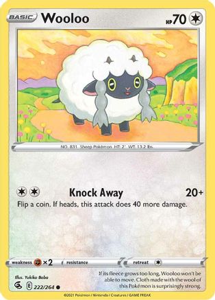 Image of Wooloo (222) 222/264  SWSH08 Fusion Strike - Common