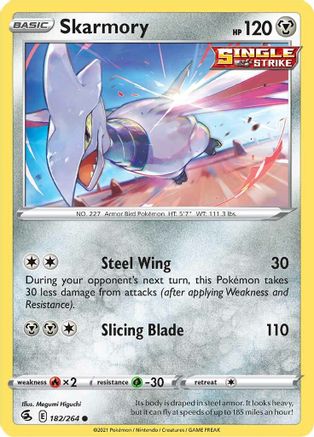 Image of Skarmory 182/264  SWSH08 Fusion Strike - Common