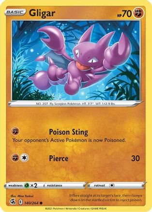 Image of Gligar 140/264  SWSH08 Fusion Strike - Common