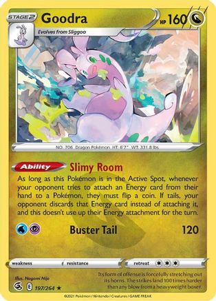 Image of Goodra 197/264  SWSH08 Fusion Strike - Rare