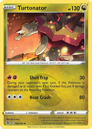 Image of Turtonator 198/264  SWSH08 Fusion Strike - Uncommon