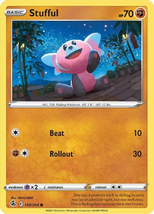 Image of Stufful 150/264  SWSH08 Fusion Strike - Common