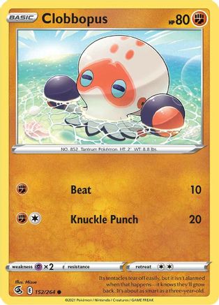 Image of Clobbopus 152/264  SWSH08 Fusion Strike - Common