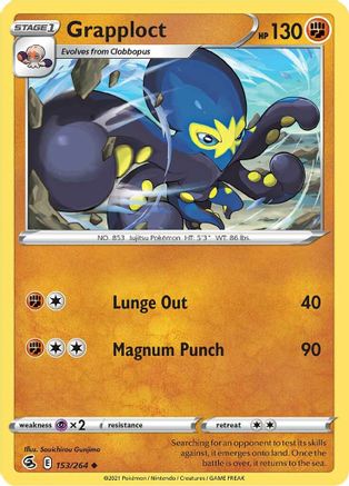 Image of Grapploct 153/264  SWSH08 Fusion Strike - Uncommon