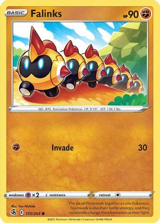 Image of Falinks (155) 155/264  SWSH08 Fusion Strike - Common