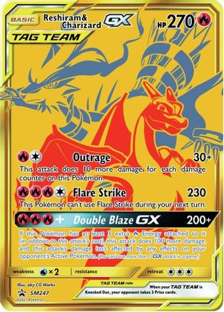 Image of Reshiram & Charizard GX SM247  - Holofoil SM Promos - Promo